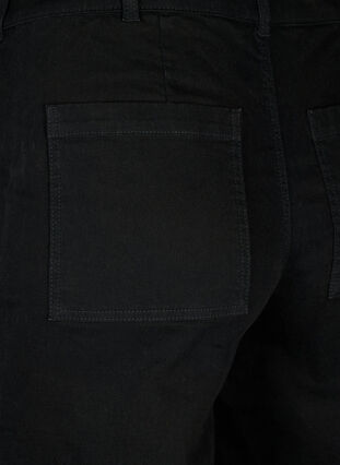 Jeans med høy midje og vide ben, Black, Packshot image number 3