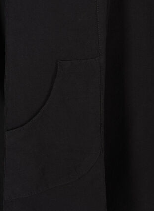 Kjole med korte ermer, Black, Packshot image number 3