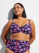 Bikinioverdel med b&oslash;yle og m&oslash;nster, Lilla, Model image number 0
