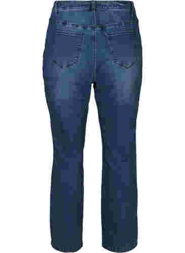 Jeans med ekstra høy liv, Blue denim, Packshot image number 1