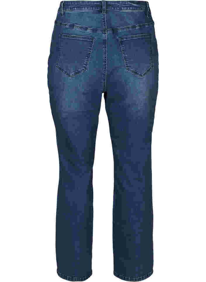 Jeans med ekstra høy liv, Blue denim, Packshot image number 1