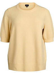 Strikket bluse med korte ermer, Sunlight Mel.