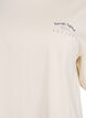 Oversized T-skjorte med ryggprint, Beige, Packshot image number 2