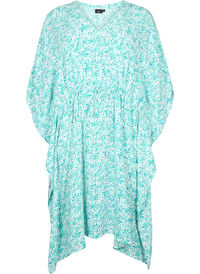 Kaftan i viskose med print 