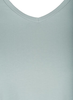 Basis T-skjorte med V-hals, Gray mist, Packshot image number 2