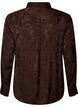 Skjorte med tone-i-tone paisleym&oslash;nster, Brun, Packshot image number 1