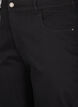 Cropped Vera jeans med straight fit, Svart, Packshot image number 2