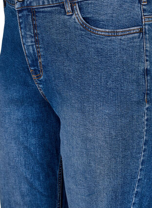 Zizzi Gemma jeans med høy midje og regular fit, Blå, Packshot image number 2