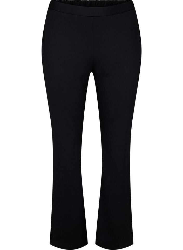 Bukser med flare, Black, Packshot image number 0