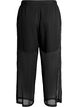 Loose fit chiffongbukser med prikker, Svart, Packshot image number 1