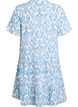 Kort A-linjekjole i bomullsmuslin, Vanilje, Packshot image number 1