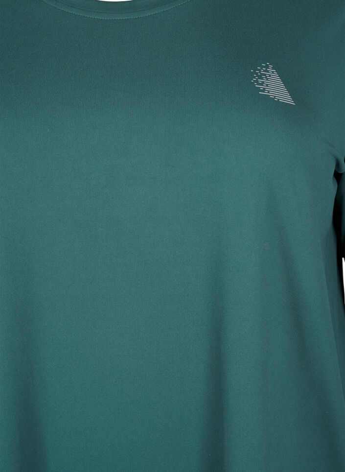 Treningstopp med 3/4-ermer, Gr&oslash;nn, Packshot image number 2