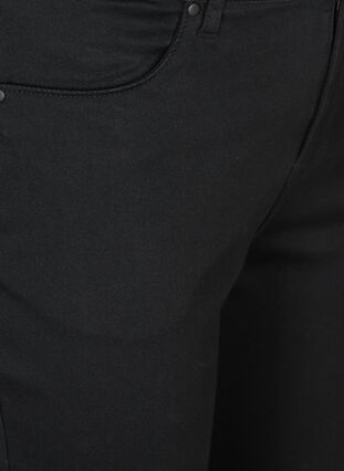 Amy capribukser med høyt liv og super slim fit, Black, Packshot image number 2