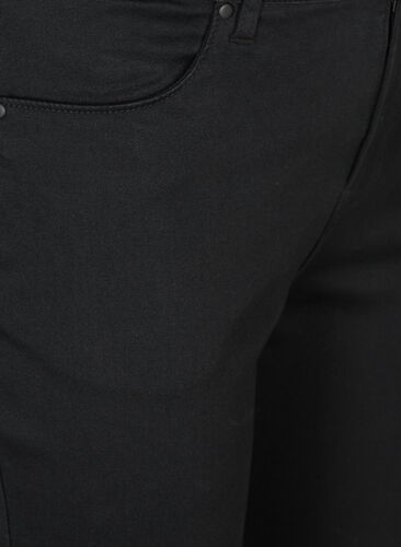 Amy capribukser med høyt liv og super slim fit, Black, Packshot image number 2