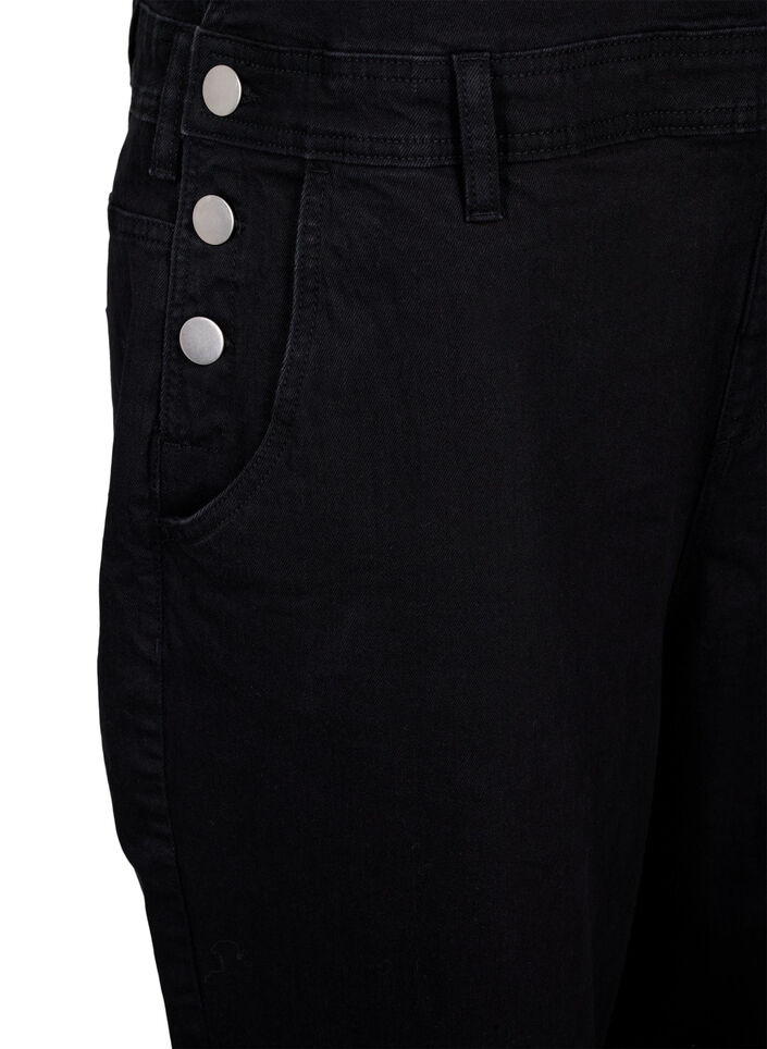 Denim snekkerbukse, Black, Packshot
