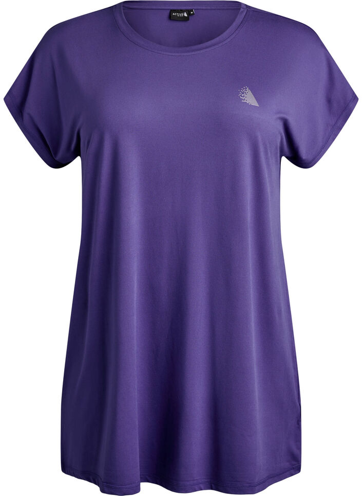 Lang trengings T-skjorte, Lilla, Packshot image number 0