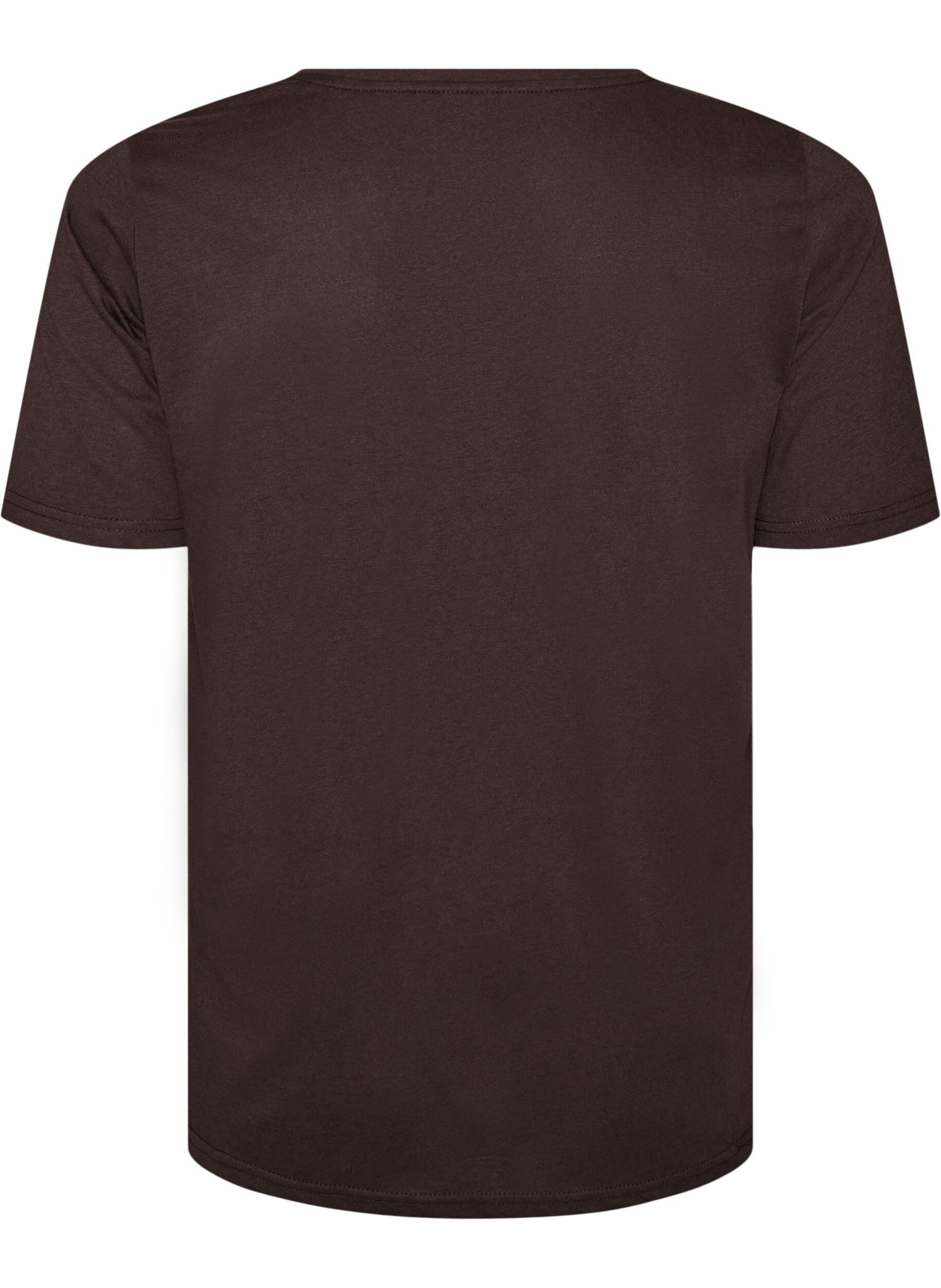ZizziT-skjorte med trykk, Brun, Packshot image number 1
