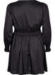 Kort kjole med smock-detaljer, Svart, Packshot image number 1