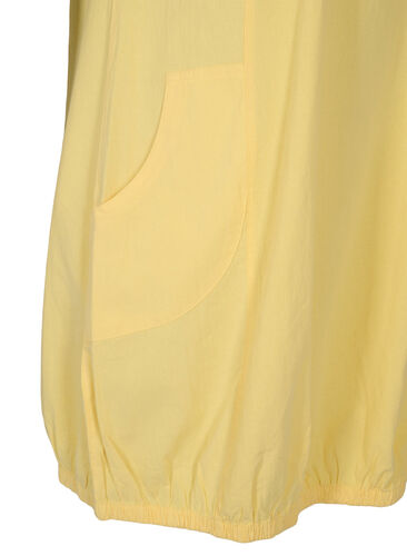 Kortermet kjole i bomull, Goldfinch, Packshot image number 3