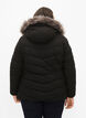 Kort boblejakke med hette, Svart, Model image number 2