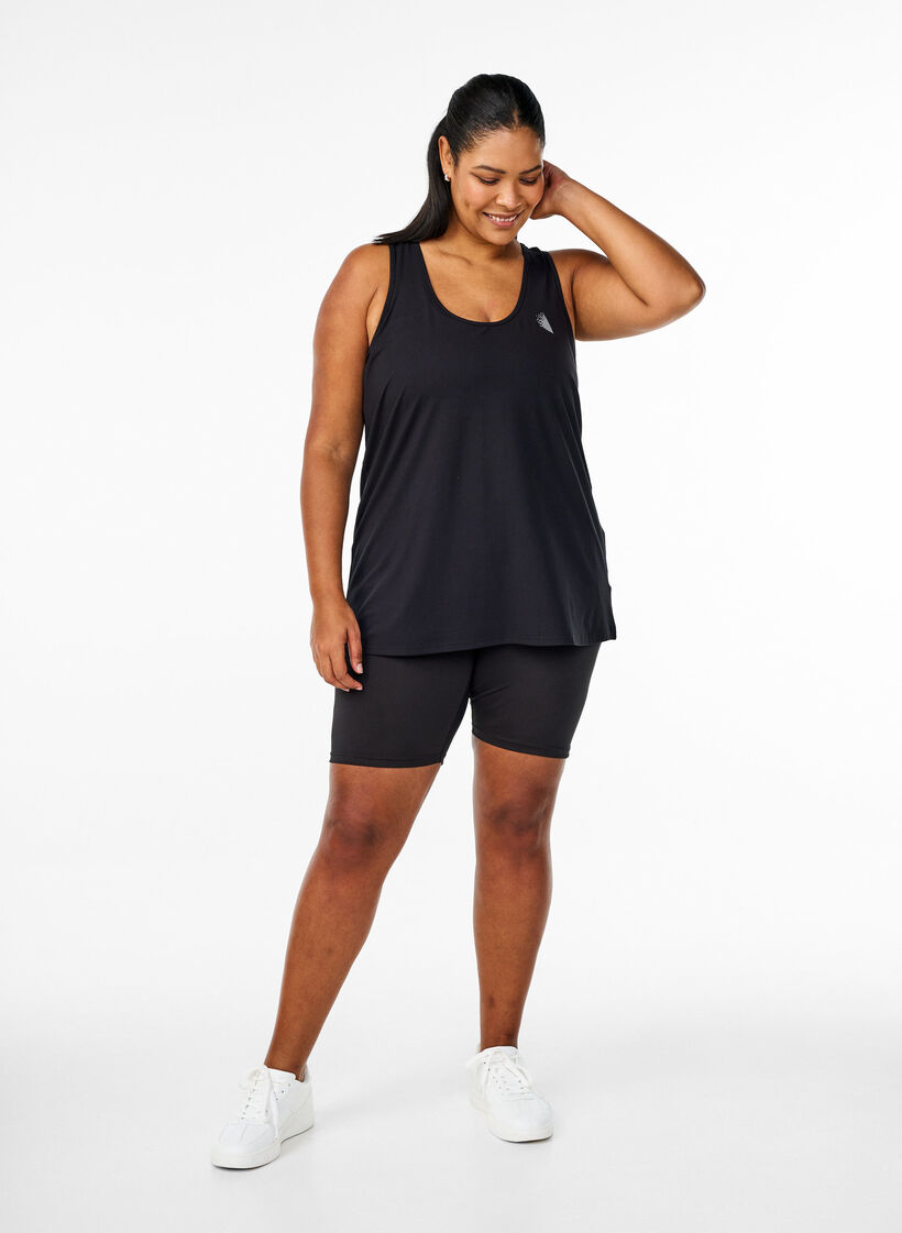 Treningstopp med bryterrygg, Black, Model