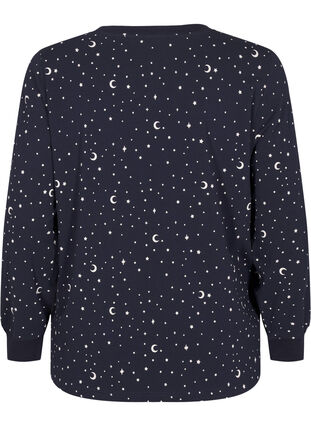 Zizzi Trykt nattetopp, Blå, Packshot image number 1