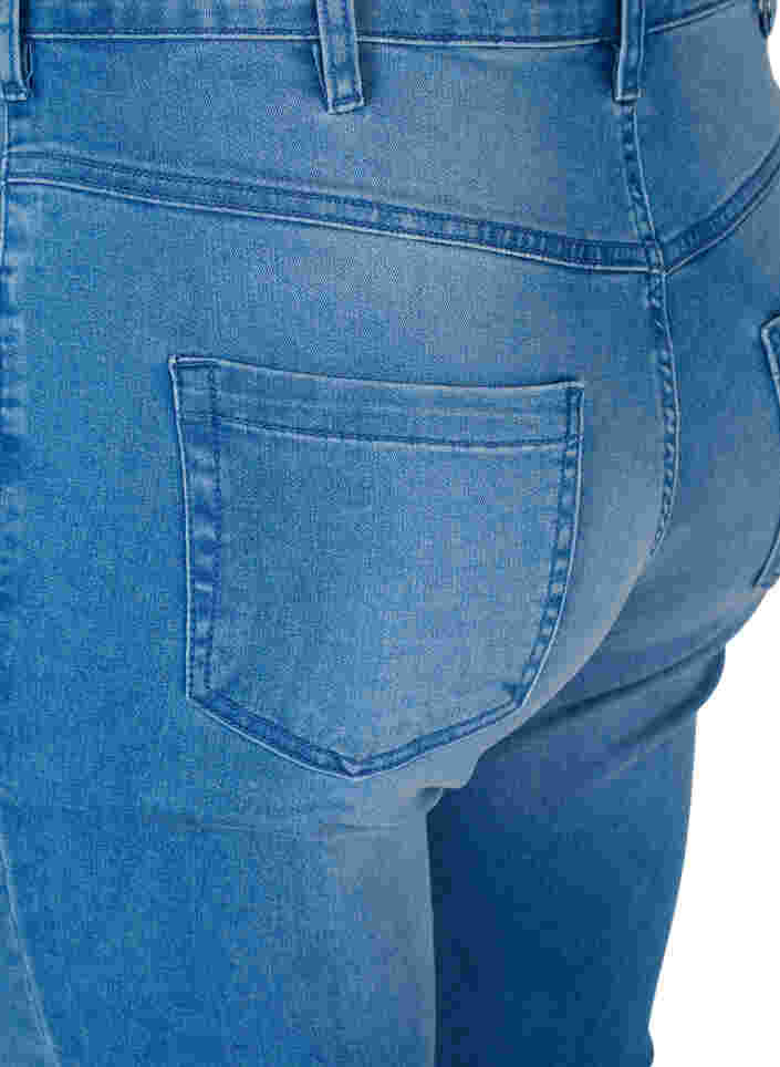Slim fit Emily jeans med normal høyde i livet, Light blue, Packshot image number 3