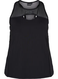 Treningstopp med mesh og bryterrygg, Black