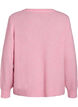 Strikket cardigan med ull og knapper, Rosa, Packshot image number 1