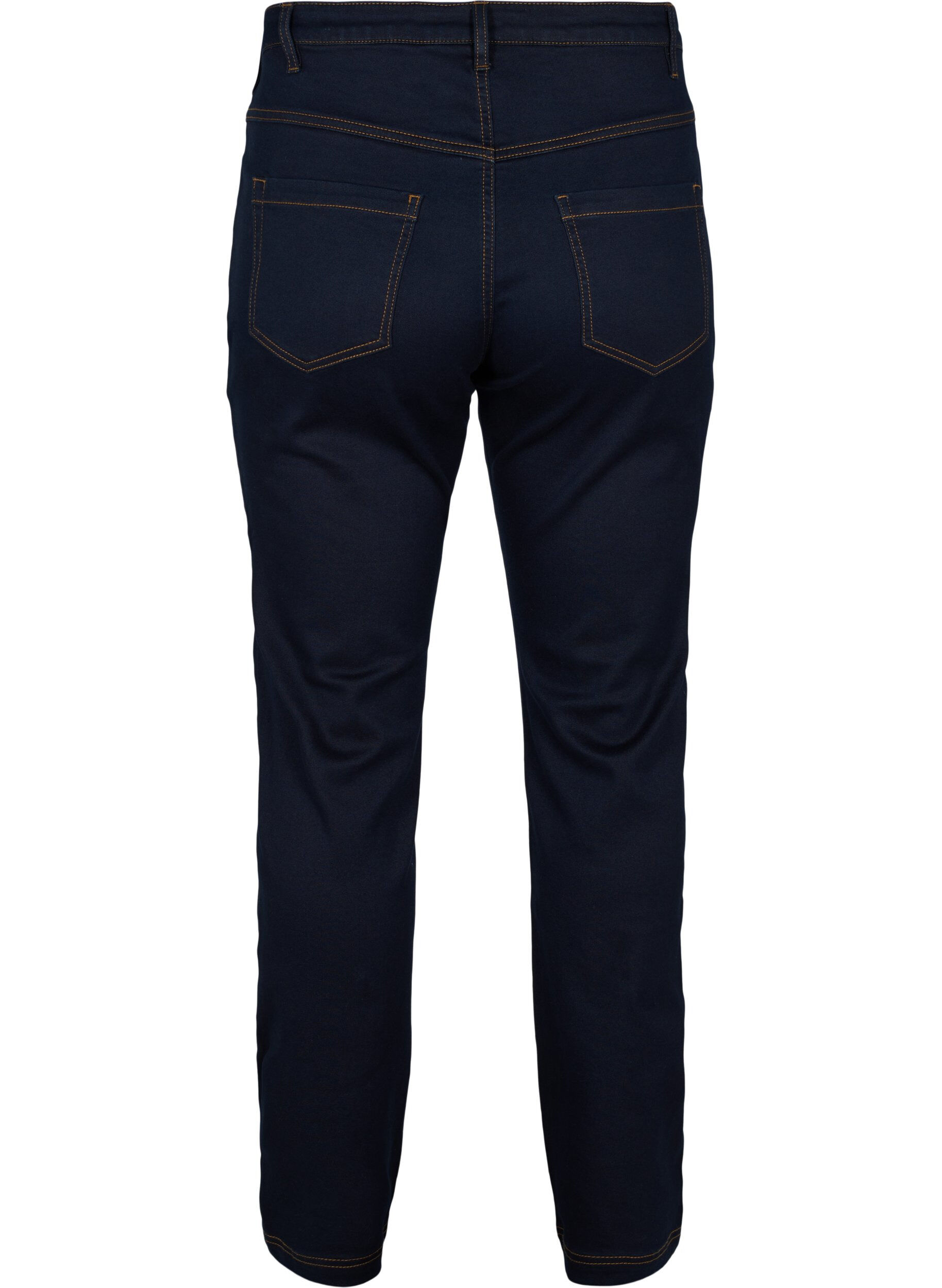 ZizziSlim fit Emily jeans med normal h&oslash;yde i livet, Bl&aring;, Packshot image number 1