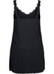 Nattkjole med blondekant, Svart, Packshot image number 1