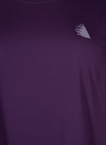 Kortermet trenings T-skjorte, Purple Pennant, Packshot image number 2
