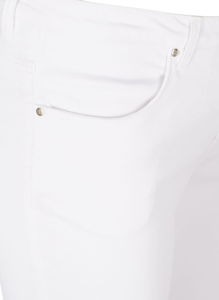 Super slim Amy jeans med h&oslash;yt liv, White, Packshot image number 2