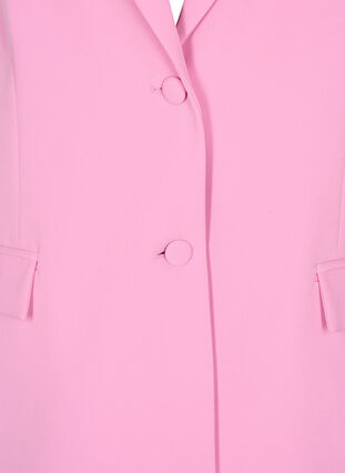 Zizzi Klassisk blazer med knappelukking, Begonia Pink, Packshot image number 3