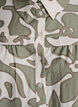 Trykt skjortebluse med rysjedetaljer, Grønn, Packshot image number 2