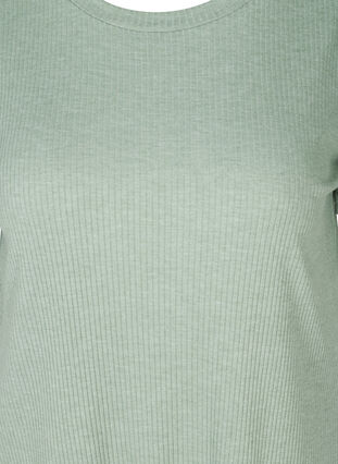 Kortermet t-skjorte i viskosemiks, Lily Pad, Packshot image number 2