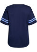 Sporty oversized college T-skjorte, Blå, Packshot image number 1