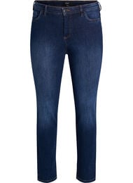 Slim fit jeans med en regular midje, Dark Blue