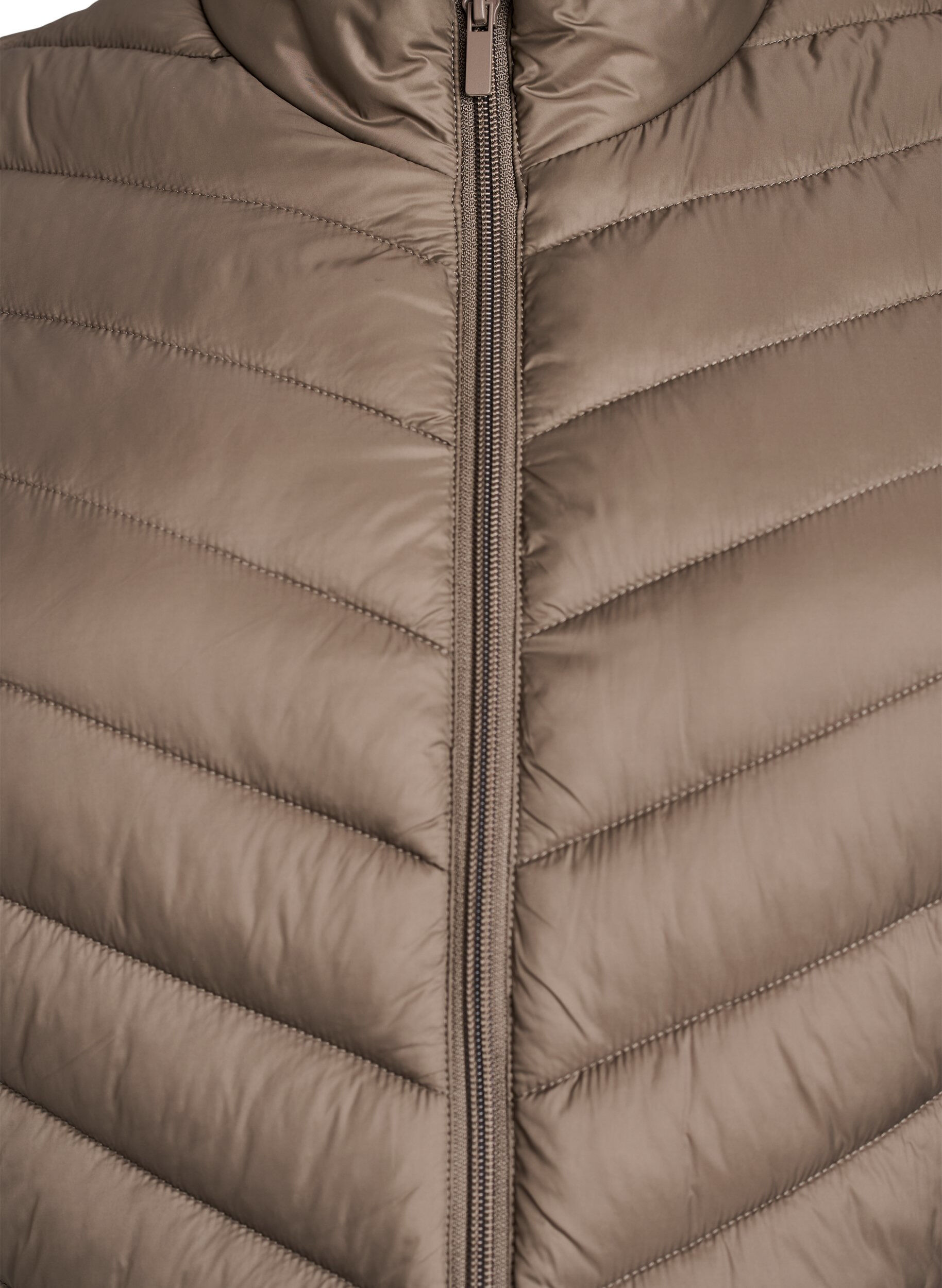 Zizzi Lett jakke med lommer, Brun, Packshot image number 2