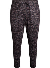 Cropped bukser med leopardmønster, LEOPARD