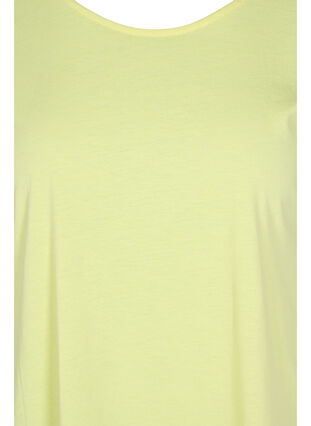 T-skjorte i bomullsmiks, Pale Banana, Packshot image number 2