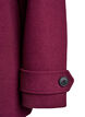 Kort k&aring;pe med dobbeltradede knapper, R&oslash;d, Packshot image number 4