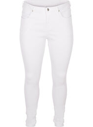 Super slim Amy jeans med h&oslash;yt liv, White