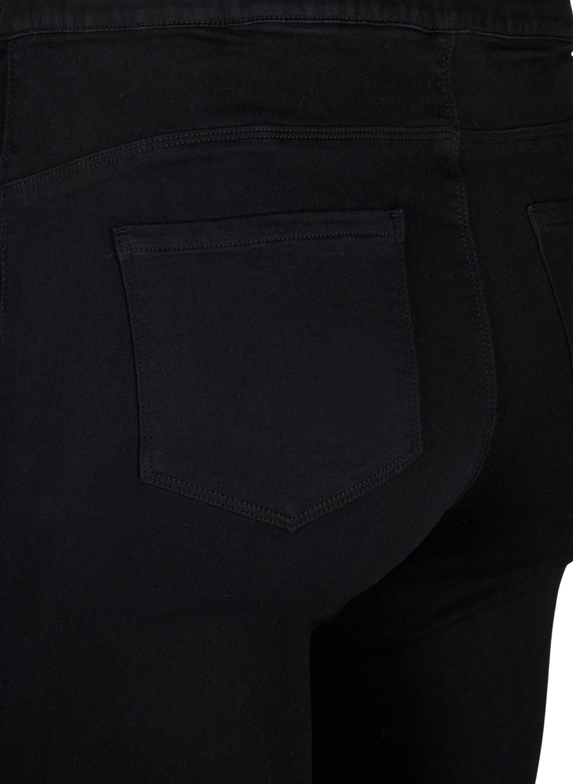ZizziJeggings med h&oslash;y midje, Svart, Packshot image number 3