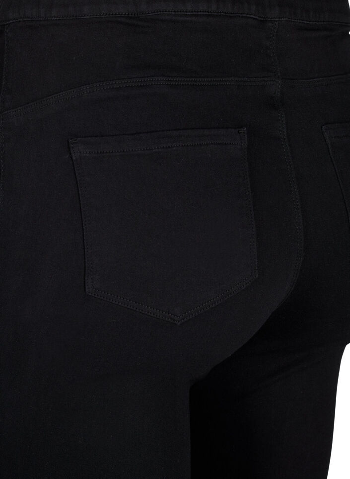 Jeggings med h&oslash;y midje, Svart, Packshot image number 3