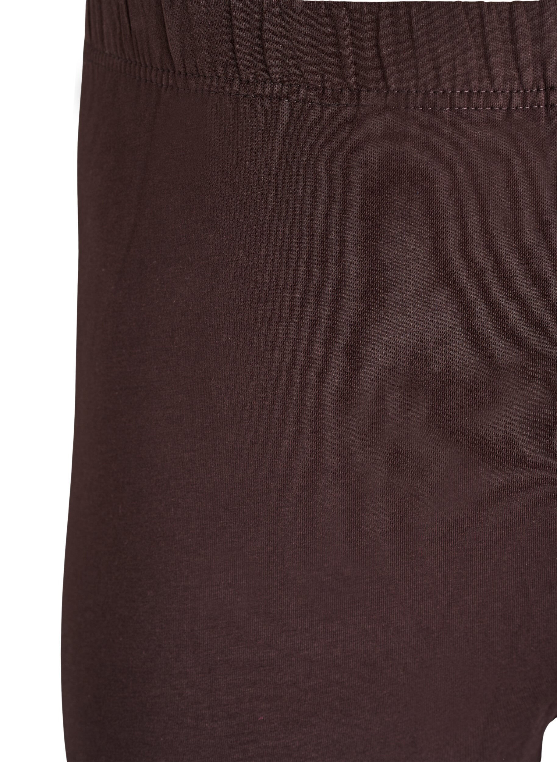 ZizziF&ocirc;ret tights i bomull, Brun, Packshot image number 2