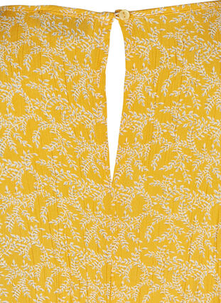 Kjole med korte ermer, Yellow Branch, Packshot image number 3