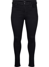 Supersmale jeans med høy midje, Black Supersmale jeans med høy midje