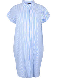Lang stripete bomullsskjorte, Light Blue Stripe