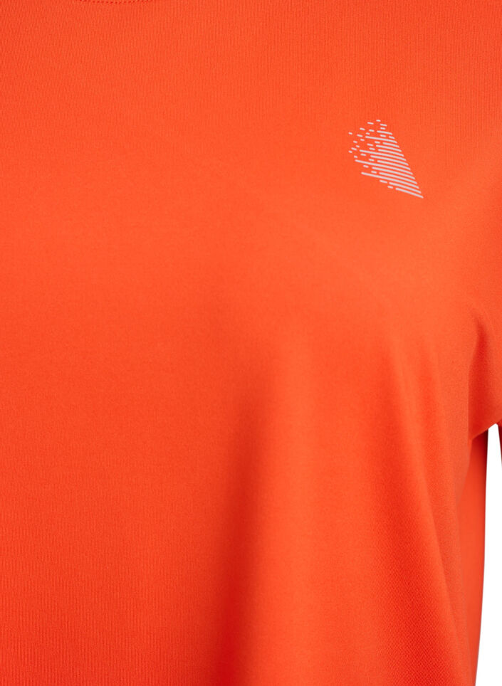Ensfarget trenings-T-skjorte, Orange, Packshot image number 2